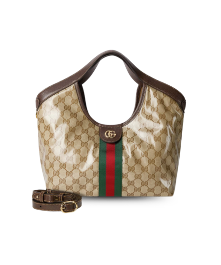 Gucci Giglio Small Tote Bag 9.8in/ 25cm Sand And Brown Gold Hardware For Women ‎‎860845 FAF1L 9653