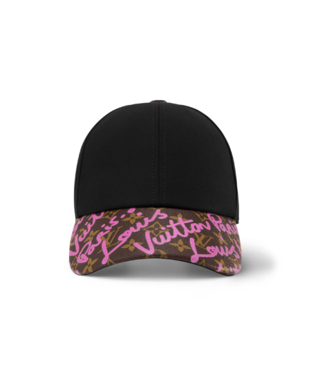 Louis Vuitton LV Script Cap Black/ Pink For Women M5371M