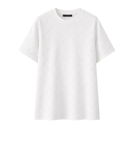 Louis Vuitton Monogram Toweling Effect T-Shirt White For Men