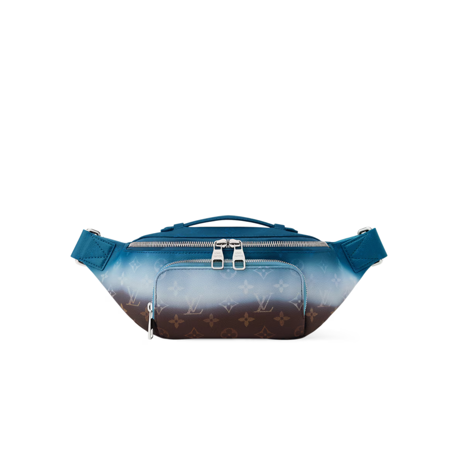 Louis Vuitton Rush Bumbag 11.8in/ 30cm Blue Silver Hardware For Men M28023