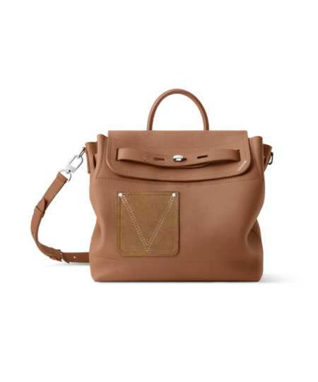 Alternative view of Louis Vuitton Steamer 30 Top Handle Bag 12.6in/ 32cm Tan Silver Hardware For Men M26758