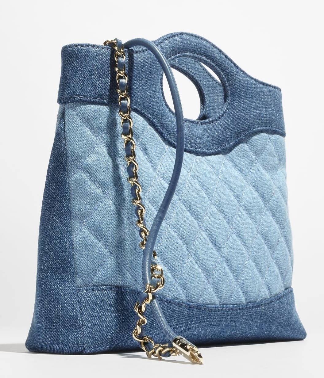 Chanel 31 Shopping Mini Crossbody Bag 9.1in/ 23cm Blue Gold Hardware For Women AS4133-B23555-U7721 - Image 5