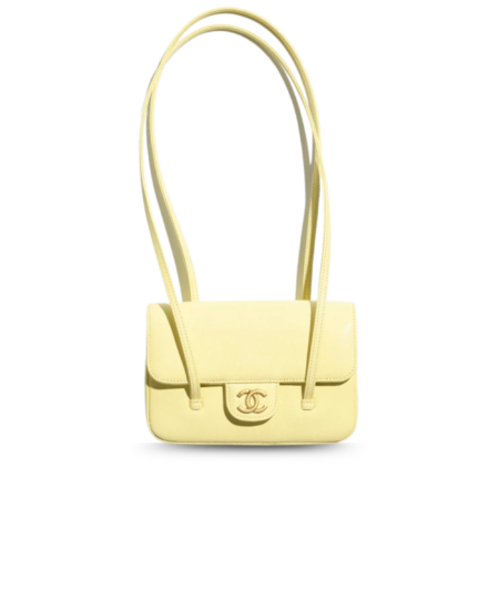 Chanel Clutch With Leather Strap Shoulder Bag 6.7in/ 17cm Light Yellow Gold Hardware For Women AP5068-B23204-NAAUK