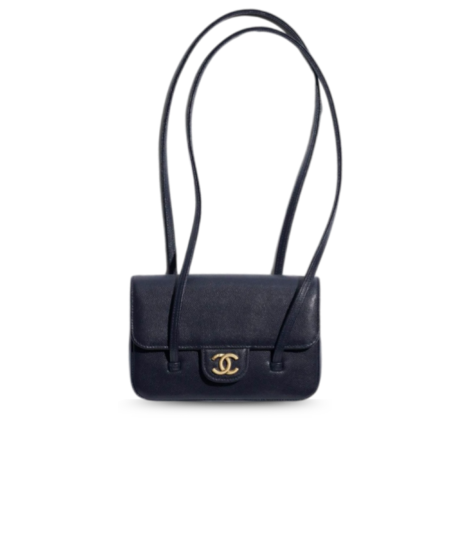 Alternative view of Chanel Clutch With Leather Strap Shoulder Bag 6.7in/ 17cm Dark Blue Gold Hardware For Women AP5068-B23204-U2366