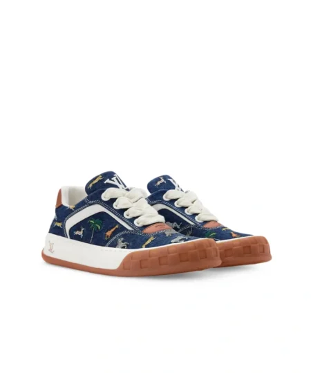 Louis Vuitton LV x The Darjeeling Limited LV Tilted Sneaker Blue For Men - 1AJTLH