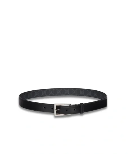 Gucci Reversible With Rectangular Buckle Belt Black Silver-toned Hardware For Men 3cm/1.2in - 771105 BTTAN 1000