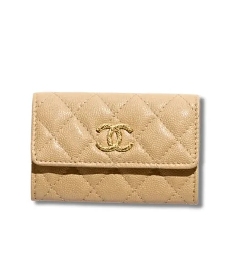Chanel Card Holder Dark Beige For Women 11.3cm/4.4in - AP5079-B23239-U6548