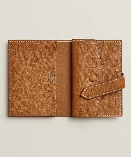 Alternative view of Hermes Bearn Mini Wallet Brown For Women 4.1in/10.3cm H084818CK37