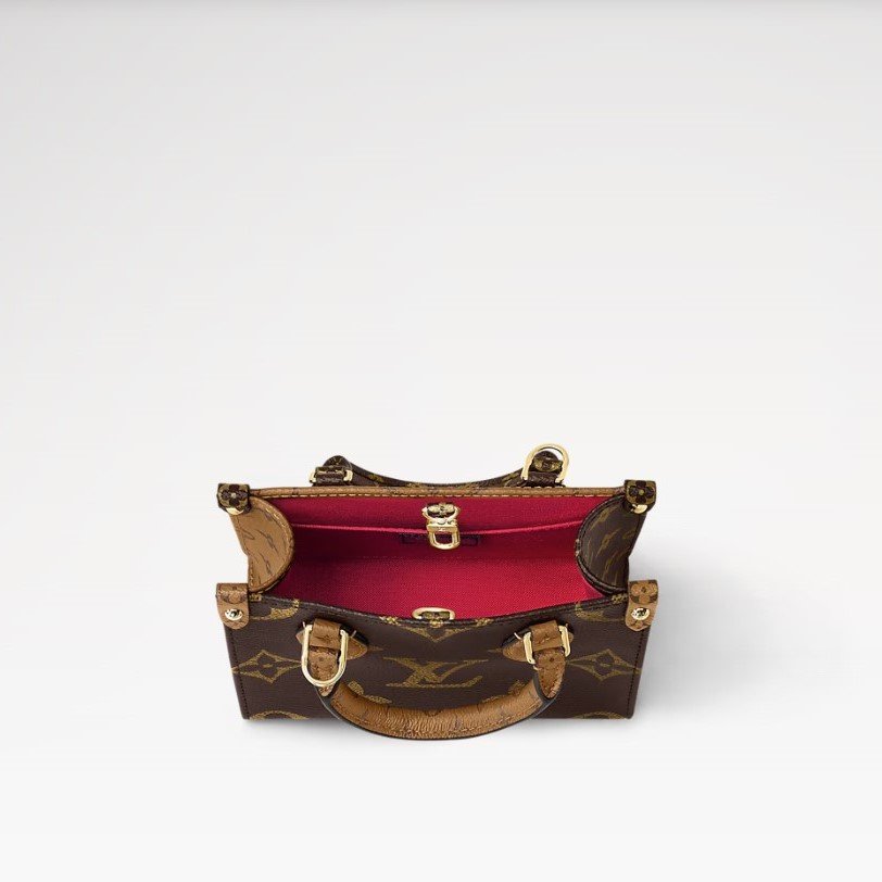 Louis Vuitton OnTheGo BB Tote Bag 7.1in/ 18cm Monogram Reverse Gold Hardware For Women M46839 - Image 4