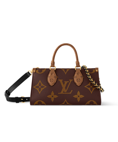 Louis Vuitton OnTheGo East West Chain Tote Bag 9.8in/ 25cm Monogram Reverse Gold Hardware For Women M14236