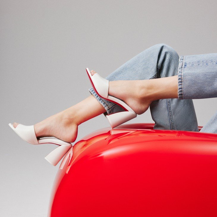 Christian Louboutin Jane Mules Bianco For Women 1240728W302 - Image 3