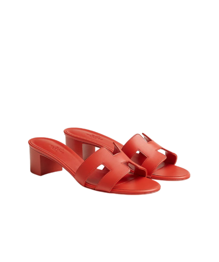 Hermes Oasis Sandals Orange Capucine For Women H141146Z 7K340