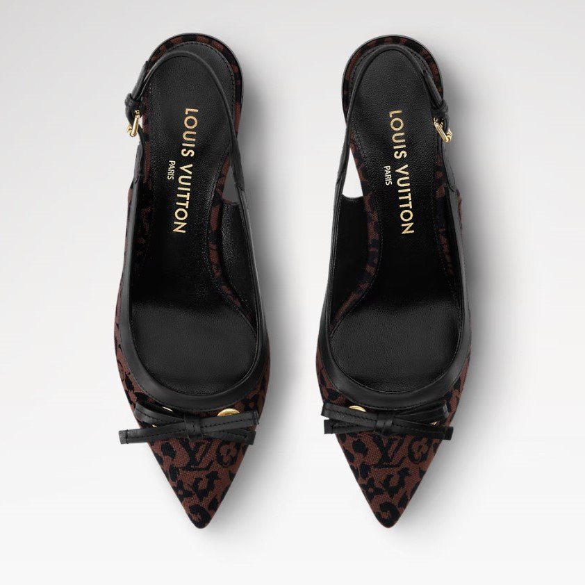 Louis Vuitton 6AM Slingback Pumps Brown For Women 1AJL05 - Image 6