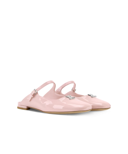 Louis Vuitton Swing Open Back Ballerinas Rose Antique Pink For Women 1AJNRM